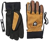 Hestra Ski Gloves: Army Leather Winter Cold Weather Gloves-Removal Liner, Cork/Brown, 10