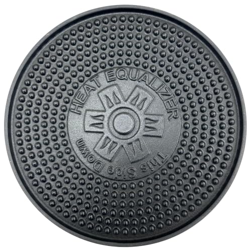 Heat Equalizer 9.25" Cast Iron Heat Diffuser/Simmer Plate, Gas & Induction