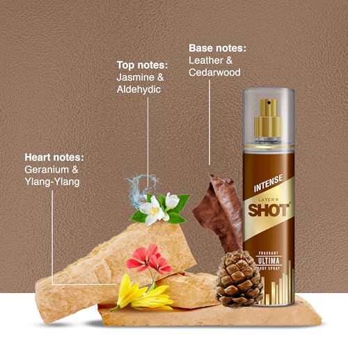 Image of Layer'r Shot Gold Ultima Body Spray Combo for Men, 2x135ml | Premium Long-Lasting Fragrance with Bold Aldehydic, Floral & Leather Notes | Everyday Wear | Ideal Gift Option