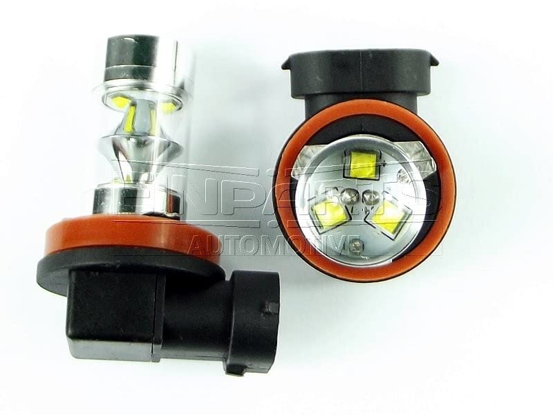 EinParts H11 LED Lampadine 6000K (Bianco) 12V per Auto 9 x CREE XB-D LED, PGJ19-1/2