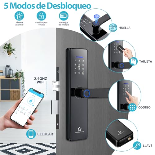 La Mejor review de Cerraduras inteligentes para Puertas del mes. 26 Imagen adicional
