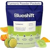 Blueshift Turmeric Citrus Medley - Turmeric Powder Packets for Water, Turmeric Curcumin Supplement, No Sugar Drink Mix for Natural Recovery Support - Citrus Flavor, Powder Pods (14 Pack)