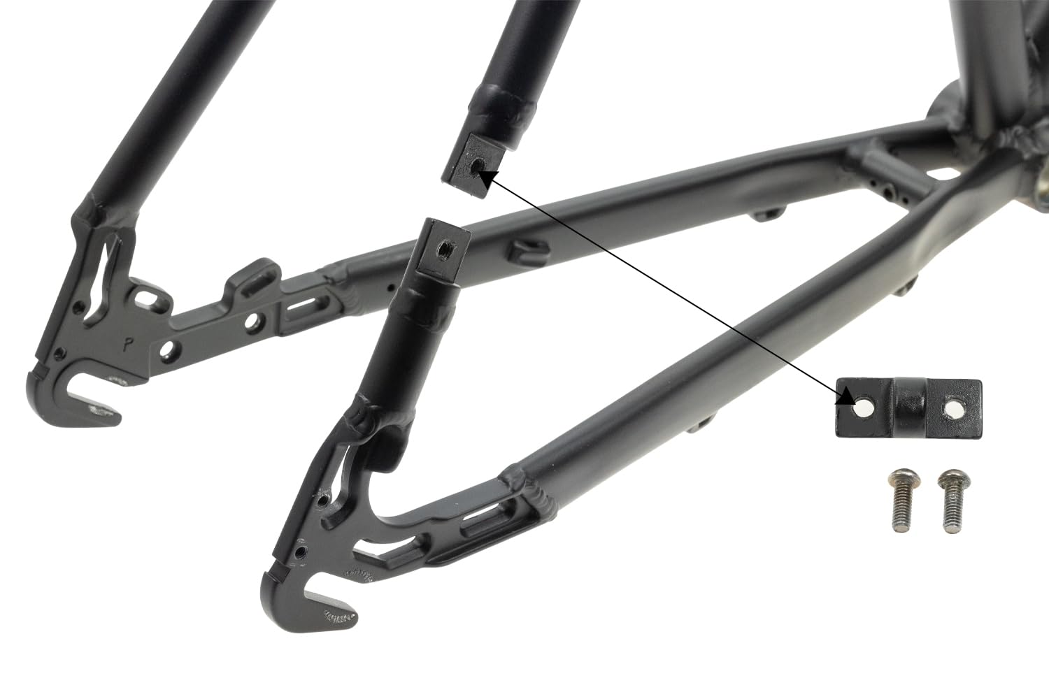Generisch 28 Zoll Reise Fahrrad Rahmen für Gates Riemen Disc Nabenschaltung Rh 53cm Schwarz Matt Sport & Freizeit