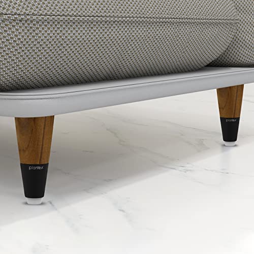 Image of Plantex 4 Inch Sofa Legs for Bed Furniture /Sofa Legs for Table /Sofa Support Legs with Rubber Grip (Black, 6 Pcs)