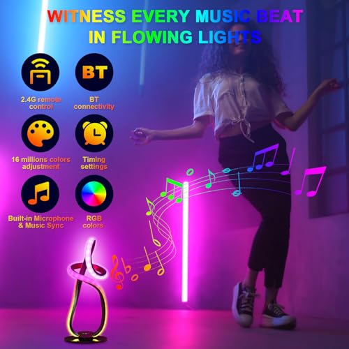 Neoglint Modern Spiral RGB Table Lamp Color Changing Night Light Music Sync Ambient LED Nightstand Lamp Dimmable Bedroom Lamp APP Control Remote Control for Home Decor Living Room Bedroom Office Neoglint Modern Spiral RGB Table Lamp Color Changing Night Light Music Sync Ambient LED Nightstand Lamp Dimmable Bedroom Lamp APP Control Remote Control for Home Decor Living Room Bedroom Office