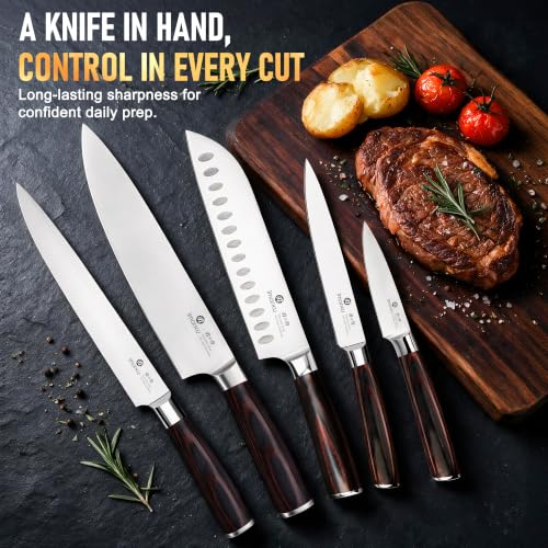 Image of imarku 5PCS Kitchen Knife Set - Japanese High Carbon Stainless Steel Knives