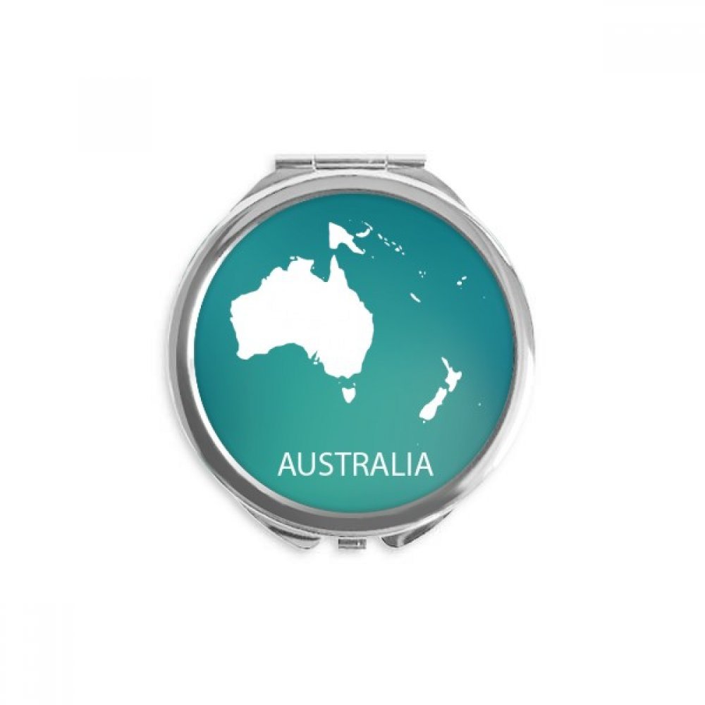 Miroir de poche rond fait main motif Australie : accessoire de courtoisie aux finitions soignées - 5