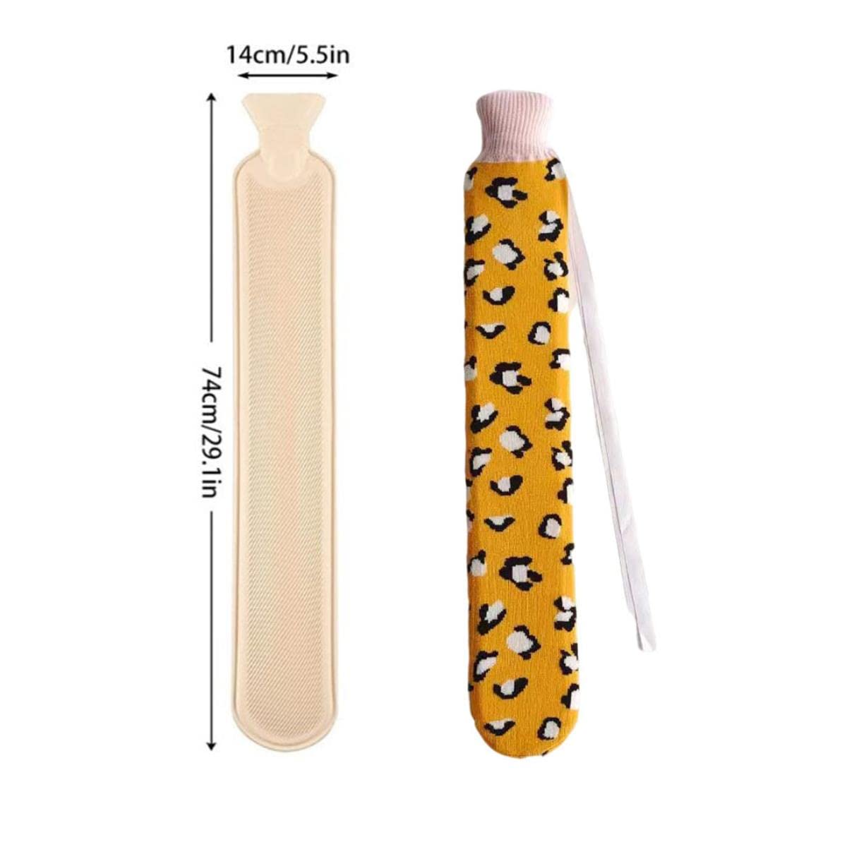 2L Lange Wärmflasche Cartoon Plüsch Wasserinjektion Handwärmer Jacke Gummi Wärmbeutel Gürtel Muster 3