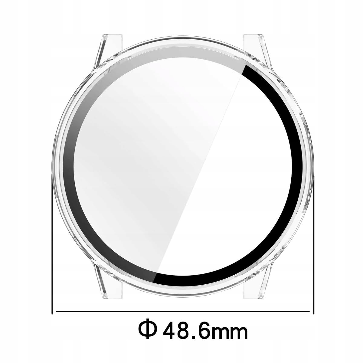 Bizon Case Watch Adamo Etui Ochronne ze Szkłem do Garmin Venu 4 45 mm, Ogólna Osłona Ochronna, Odporne na Zarysowania, Twarde Etui Ochronne z Poliwęglanu