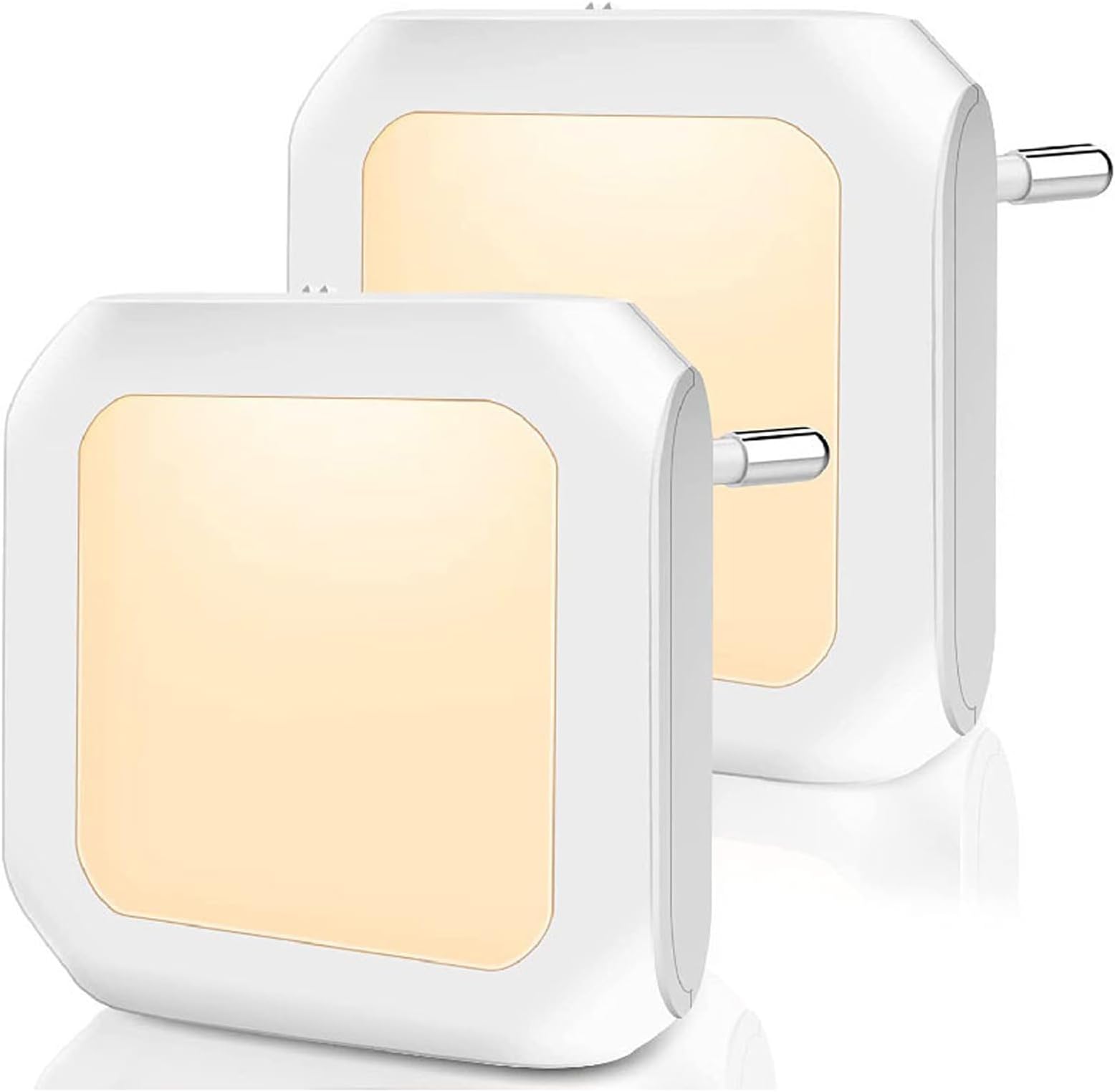 NBLE 2-Pack LED Night Lights Plug into Wall,Plug in Night Light, with Auto Dusk to Dawn Sensor,Adjustable Brightness Small Nightlight Auto-On/Off for Adults Kids Room,Bedroom,Bathroom,Hallway,Kitchen