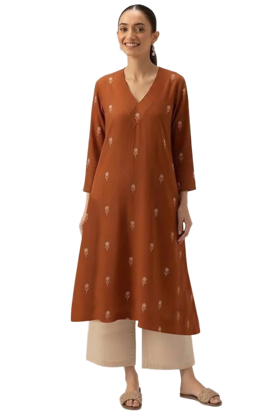 gosriki Women's Rayon Viscose A-Line Printed Kurta with Palazzo-picture-56