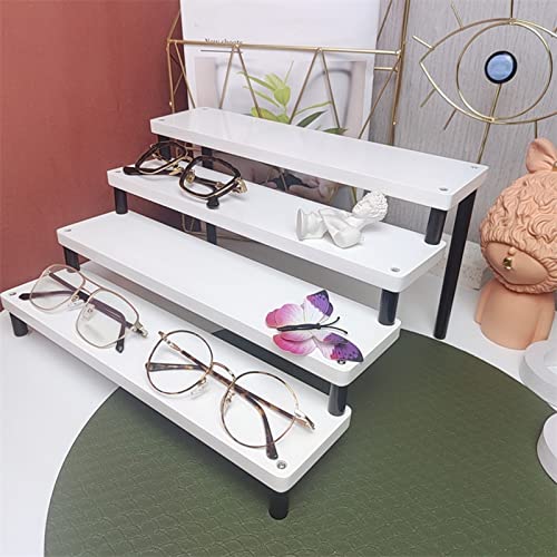 Expositor de gafas de sol de madera lacada con tres niveles elegantes 3