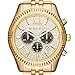Michael Kors Men's Lexington Gold-Tone Watch MK8494