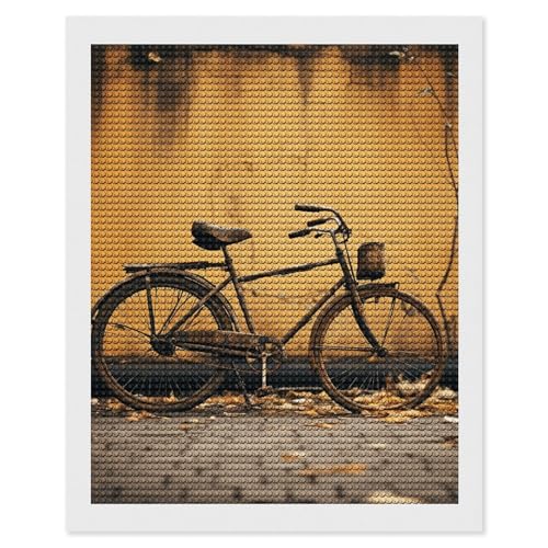 Kit peinture diamant 5D au motif vélo vintage pour s'évader et créer de ses mains