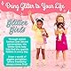 Glitter Girls Puppe Sarinia – Bewegliche 36cm Puppe mit Kleidung, Zubehör und langen Haaren zum frisieren - Spielzeug ab 3 Jahren (6 Teile), Pink-white