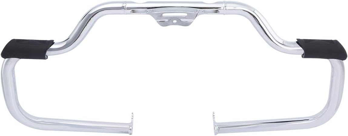 XFMT Motorcycle Mustache Engine Guard Chrome 1 1/4" Highway Crash Bar For Harley Softail Fat Boy Heritage Classic Low Rider Street Bob Breakout 2018-Later