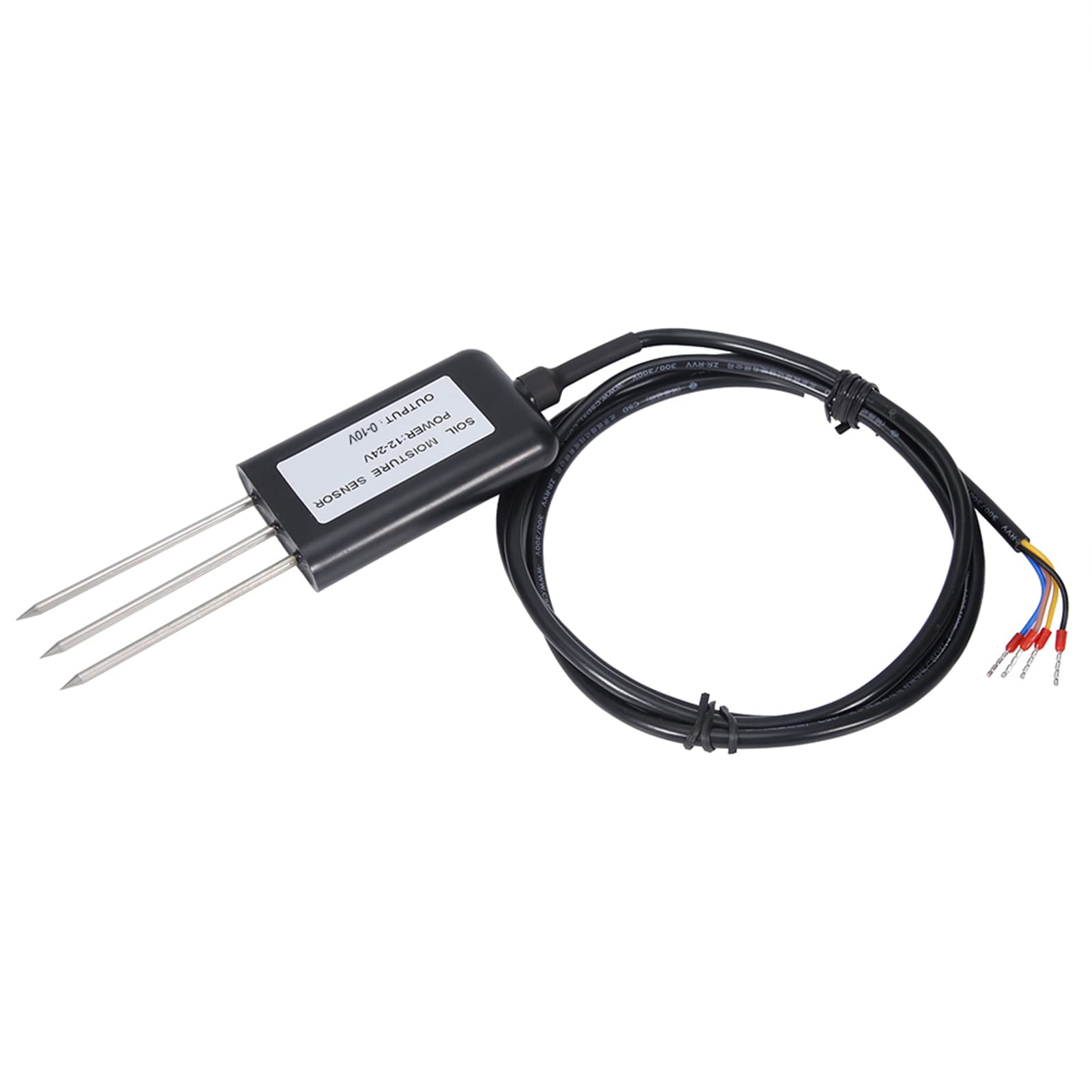 Jiawu 0-10V Bodenfeuchtigkeitstemperatursensor, IP68 Edelstahlsonde, for