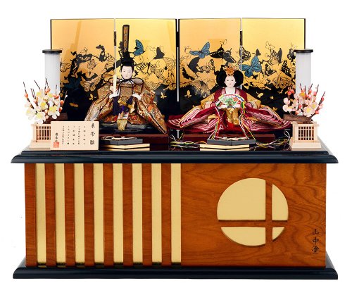 Amazon.co.jp: 雛人形 ひな人形 雛 親王飾り 収納飾り 束帯雛 優香作