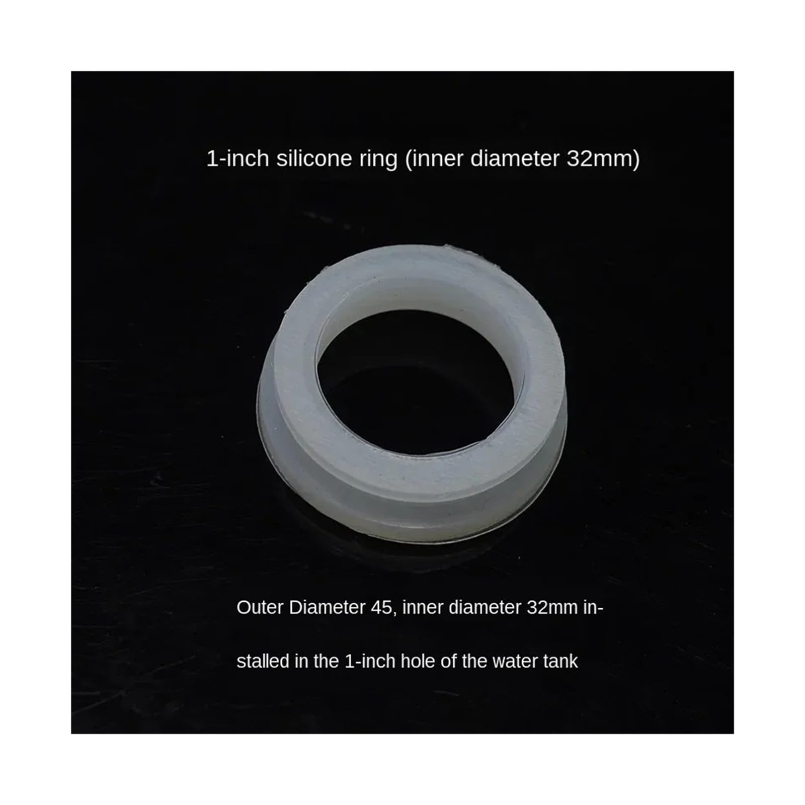 Anillo redondo de sellado de gel de sílice de silicona 20 piezas for calentador de agua solar, tubo de vacío, anillo de goma de silicona, junta de goma de sellado(Ivory)