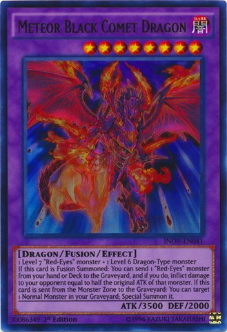 Yu-Gi-Oh! - Meteor Black Comet Dragon (INOV-EN041) - Invasion: Vengeance - 1st Edition - Ultra Rare