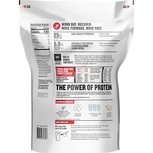 Muscle Milk 100% Whey Protein Powder, Chocolate, 25g Protein, 5 Pound - Image 3