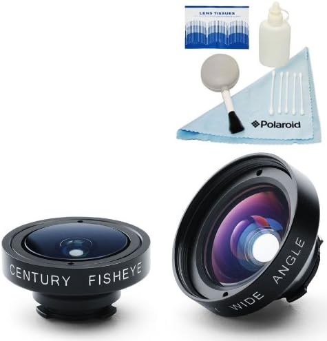 iPro Lens System for Apple iPhone 4 & 4S with Cases, Handle, Fisheye & Wide-Angle Lenses + 5 Pc. Cleaning Kit