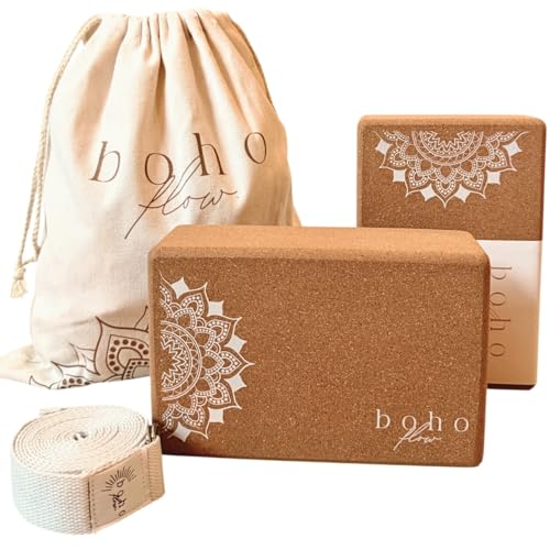Boho Flow Cork Blocks with Bag