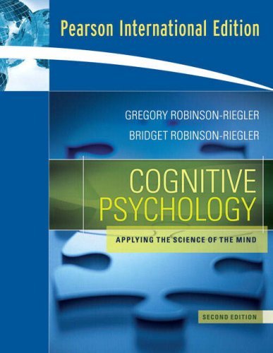 Cognitive Psychology: Applying the Science of the Mind by Greg L ...