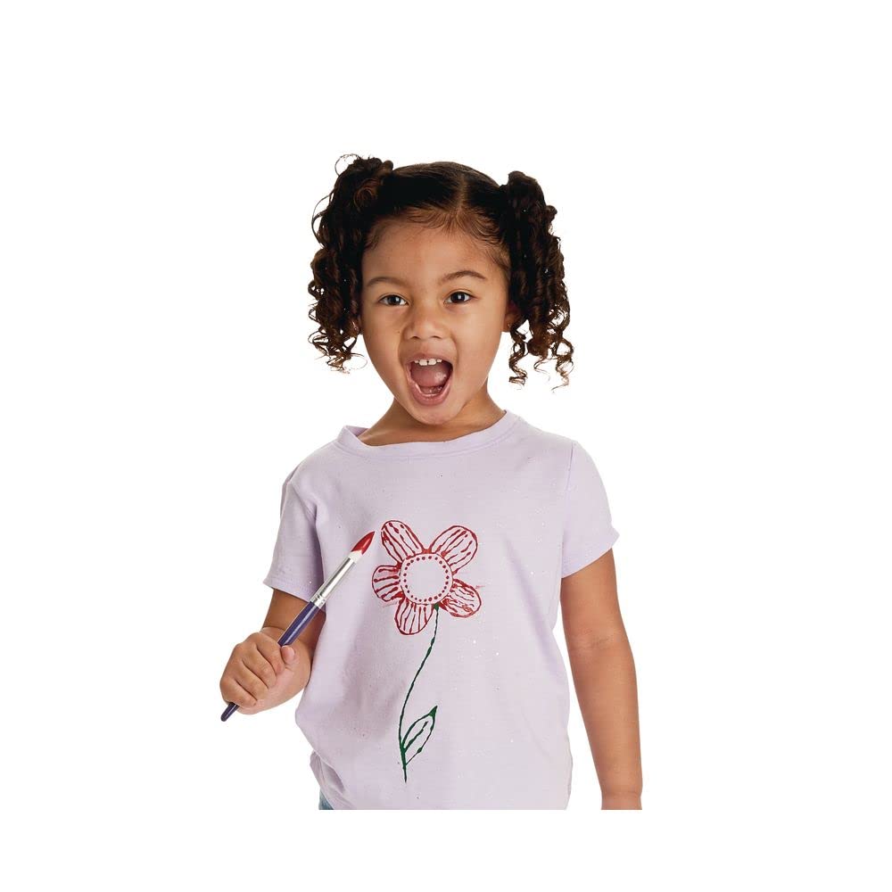 Colorations Fabric Paint, 3 Colors, Each 4oz, Red, Green, Blue, Thin Nozzle-Like applicator Tips That Make it Simple to Squeeze and use - Image 6