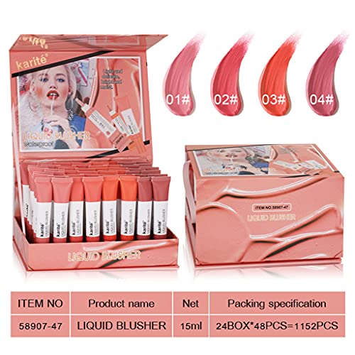 QERMULA 15ml Waterproof Liquid Blusher Makeup