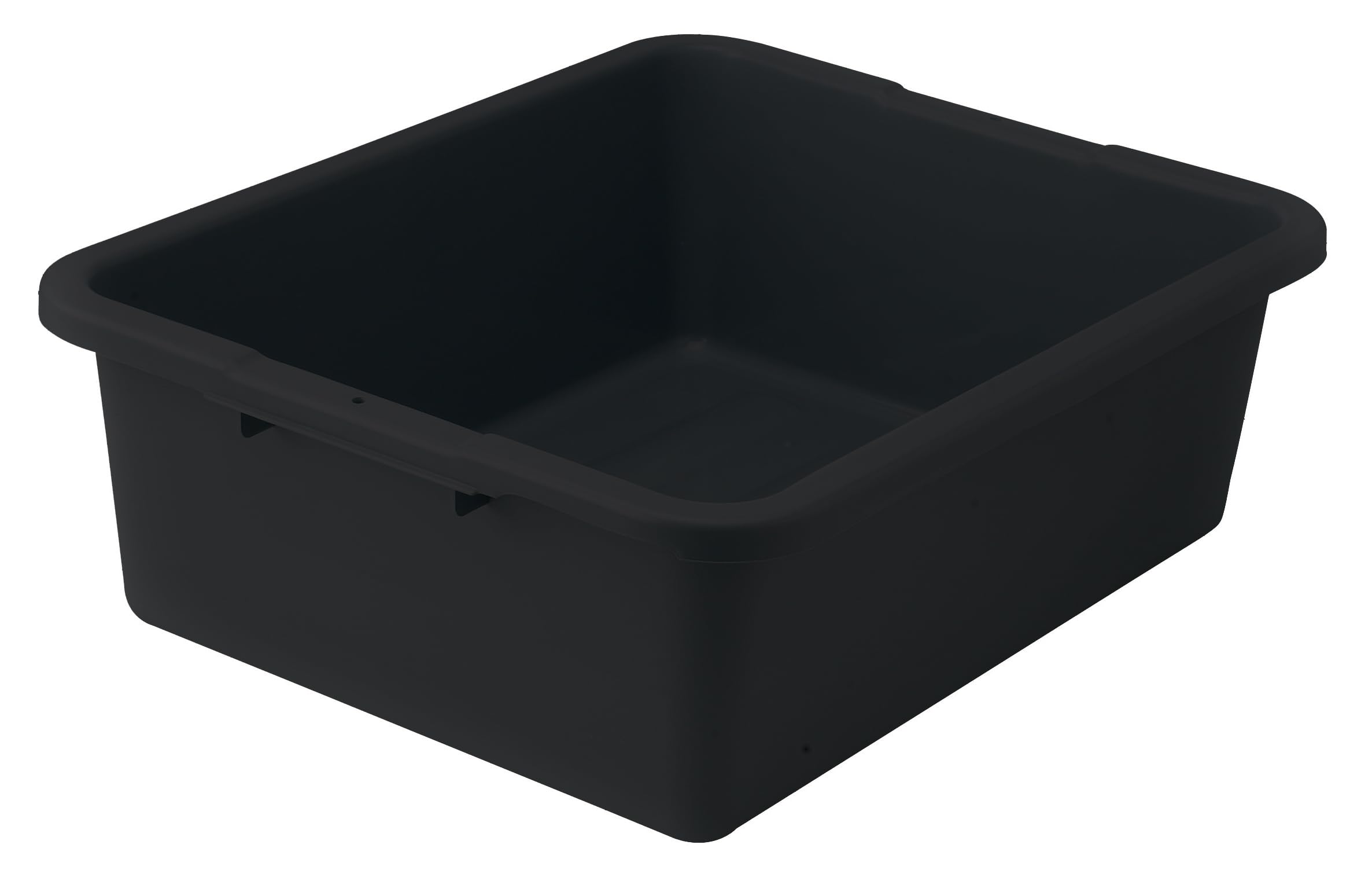 7" Black Heavy-Duty Bus Box Dish Tub for Restaurants by Winco – 7", Plastic, Black, Model PLW-7K