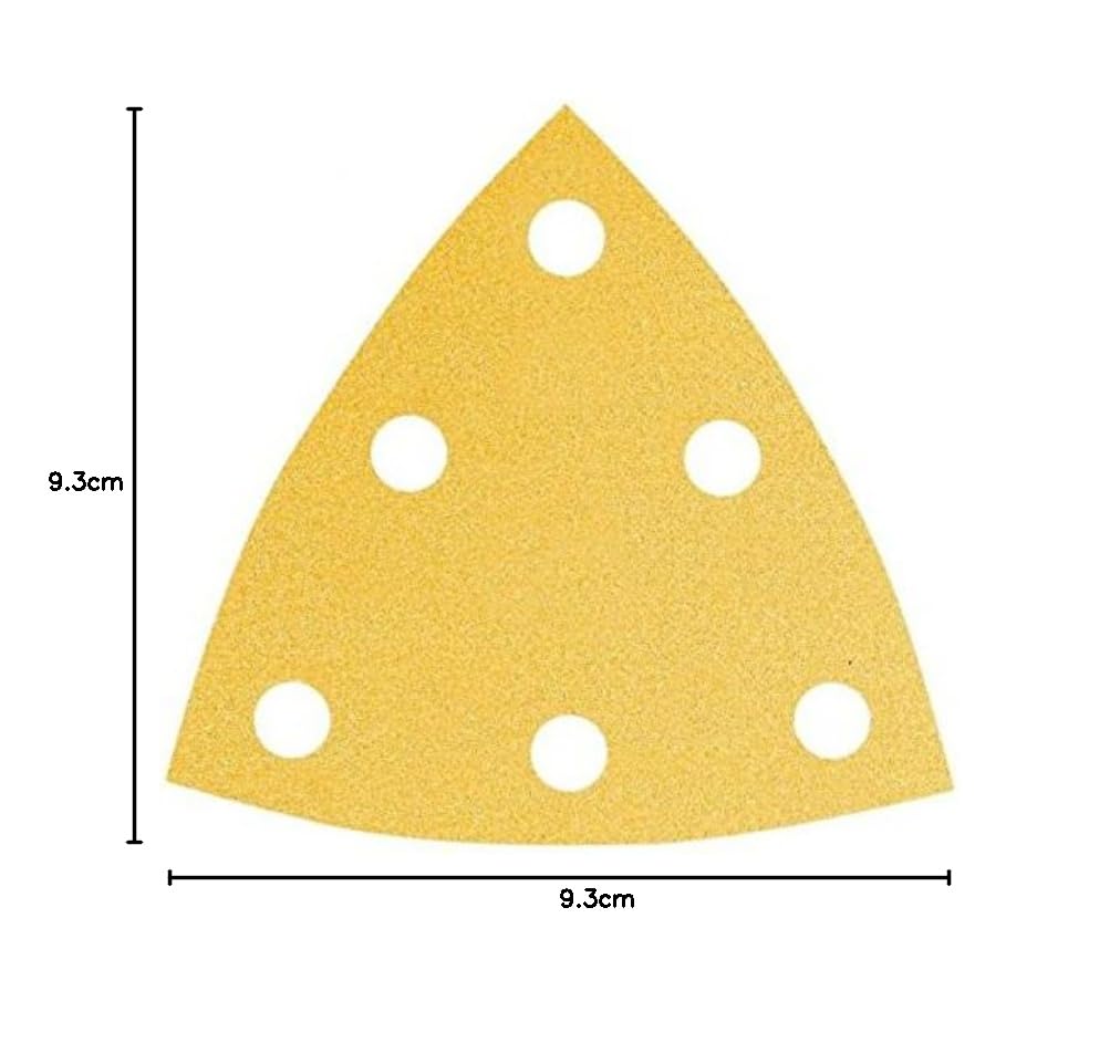 Mirka Schleifdreieck Gold 93x93x93 mm 6-Loch Korn P40 50 Stk