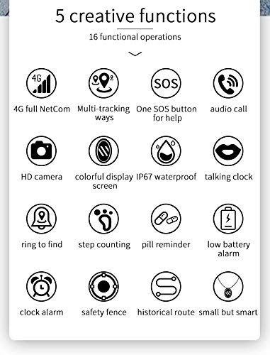 Riiai 4G GPS Tracking Hanger, Mini GPS Persoonlijke Tracker, Draagbare GPS Tracker Voor Kinderen / Ouderen Alarm Praten… - Image 5