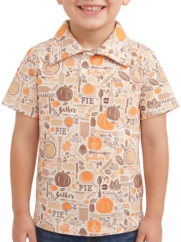 Image of Unique Baby Moisture Wicking Kids Polo Shirts for Toddler Boys Polo Shirt