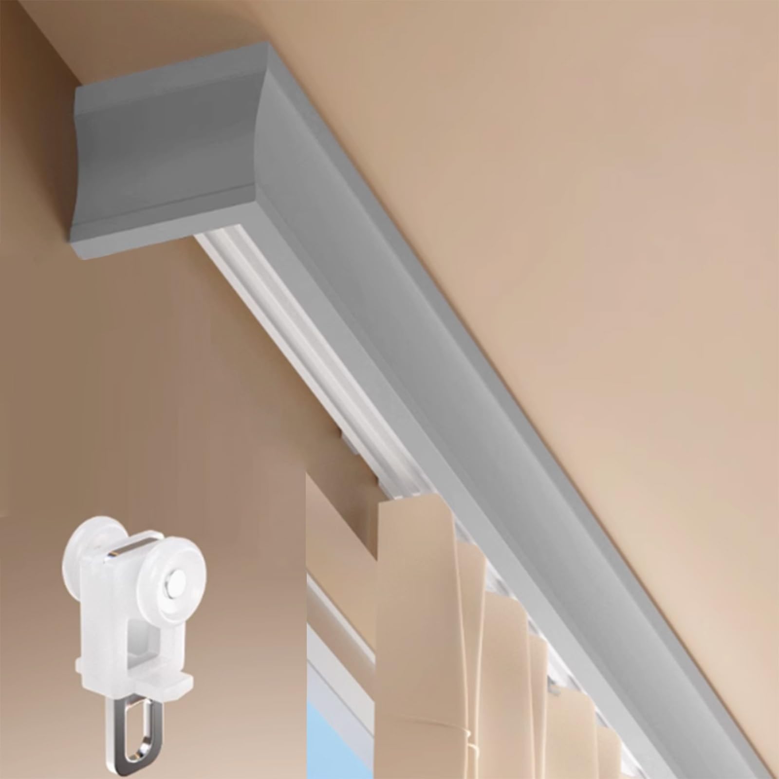 Tringles à rideaux en alliage d'aluminium 100cm pour cloison active
