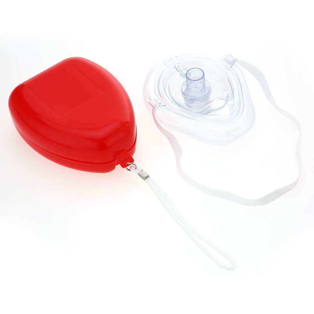 Máscaras de rescate RCP de bolsillo con válvula unidireccional, 12 unidades, suministros de primeros auxilios FDA