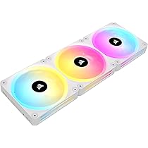 CORSAIR iCUE LINK QX120 RGB Cupola Magnetica da 120 mm Ventole – Tripla Ventole Starter Kit con iCUE LINK System Hub – Bianco