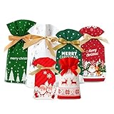 Set Da 36 Sacchetti Regalo Natale, Buste Natalizie Per Regali Comode e Resistenti, Sacchetti Per Regalo Natale Piccoli-Medi-Grandi, Sacchettini Caramelle Dolci Confetti
