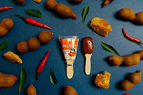 Image of GO DESi Tangy Imli Lollipop (100 Piece) & Lemon Chaat, 180gm | Sour Candy Combo | Sour Lollipop | Fruit Snacks