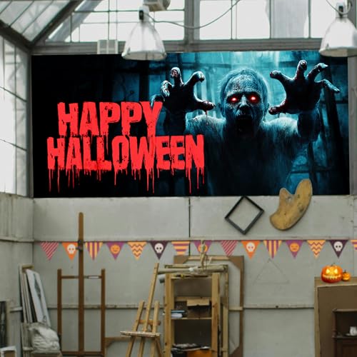 Película decorativa para ventana Halloween Zombie 39.3x17.7 in miniatura 7