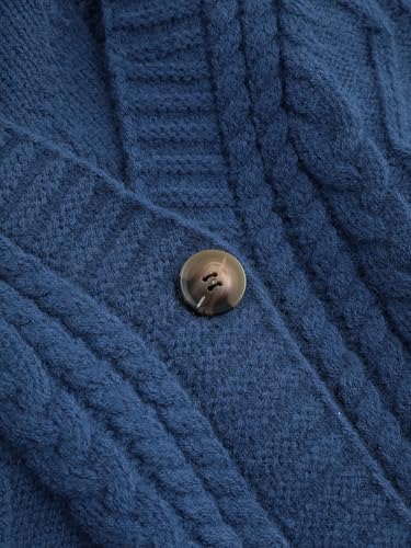 Image of CIDER Women's Plus Size Cropped V-Neck Cardigan Long Sleeve Sweater
