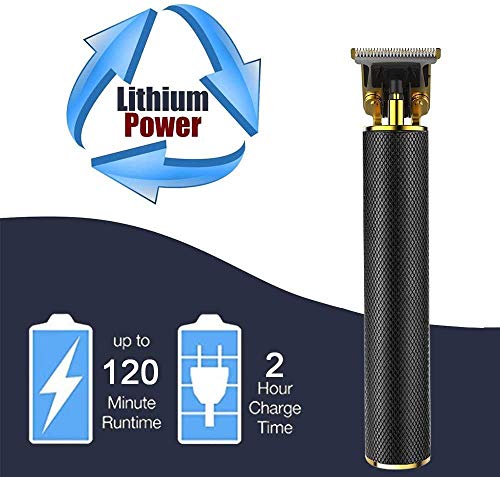 Molady Professional Hair Clippers For Men, Usb Rechargeable Cordless Clippers Hair Trimmer Beard Shaver, Electric Outliner Grooming Kits T-Blade Close Cutting Trimmer For Men (Black) #TOP5