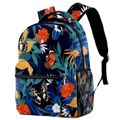 Sac à dos d'学校 robuste anti-charge papillons 29.4x20x40cm