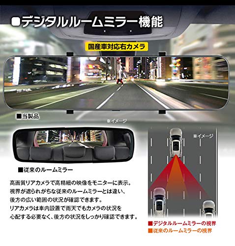 Amazon.co.jp: GPS搭載 ドライブレコーダー 日本仕様 右ハンドル 前後