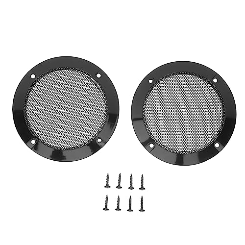 NUOBESTY 1set Car Speaker Guard Cover Speaker Decorative Easy Installation and Decoration