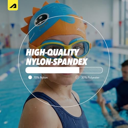 Image of Boldfit Dino Theme Kids Swimming Set, 5-in-1 Combo with Silicone Swim Cap, Anti-Fog Adjustable Goggles, Earplugs & Nose Clip, Leak-Proof, Comfortable & Durable Swim Kit for Boys & Girls