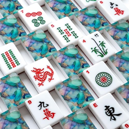 Set de Fichas American Mahjong de Acrílico con Bolsa y Dados miniatura 4