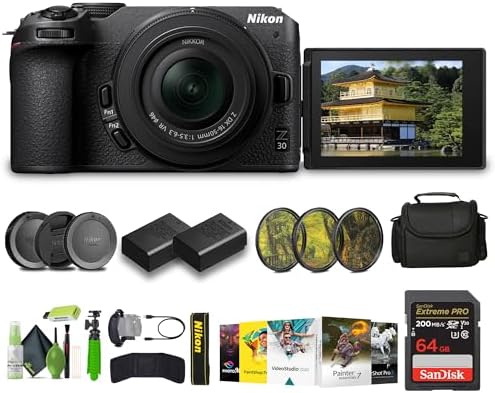 Nikon Z30 Lightweight Mirrorless Camera with 16-50mm Zoom Lens + ...