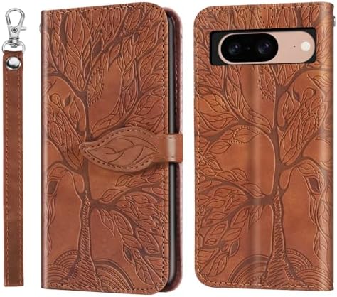 Etui Rostsant Xiaomi Poco X5 / Redmi Note 12 5G wytłoczone drzewo PU skórzane Redmi Note 12 5G portfel z klapką dla Xiaomi Redmi Note 12 5G / Xiaomi Poco X5 5G - Niebieski