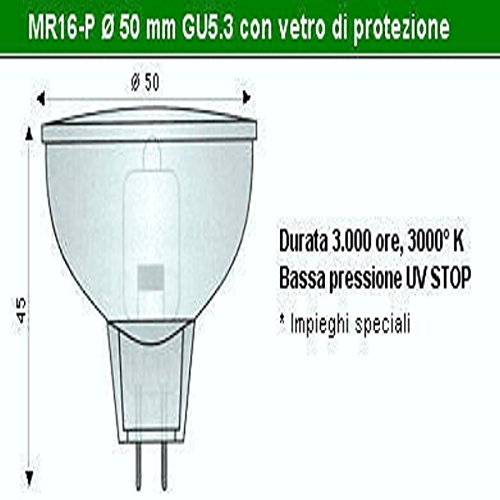 WIMEX Lampada DICROICA BISPINA 220 20 W GU5.3